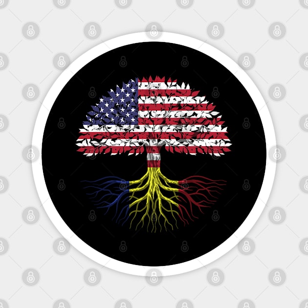 Romanian American citizenship gift Magnet by SerenityByAlex